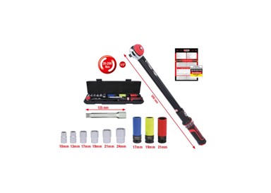 KS TOOLS Set preciznih moment ključeva 1/2" Ergotorque, 20-200 nm, 11-dijelni 516.2400